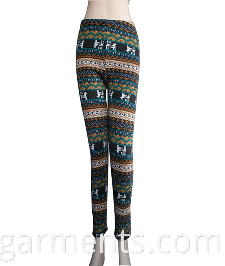 98% polyester 2% spandex lady's leggings